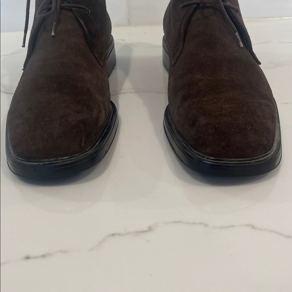 Salvatore Ferragamo Brown Suede Chukka Boots - Picture 8 of 14
